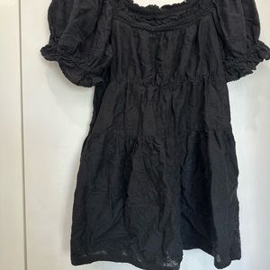 Old Navy Black Puff Sleeve Dress Women’s Small